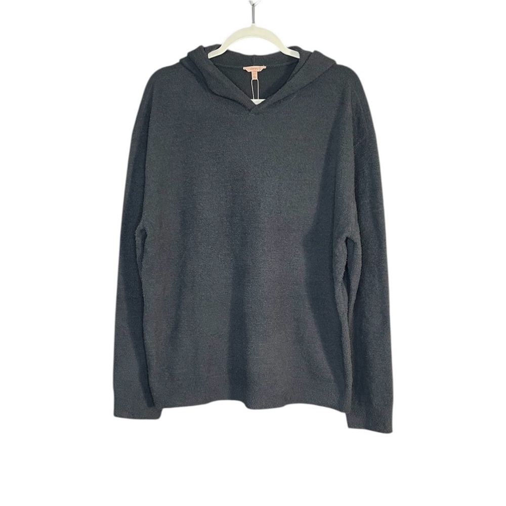 Eberjey Men's Recycled Boucle Hoodie NWT Graphite Gray